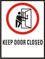 KEEP DOOR CLOSED